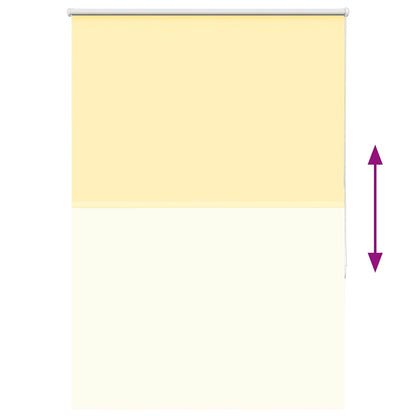 Roller Blind Blackout Yellow 110x175 cm Fabric Width 105.7 cm Polyester