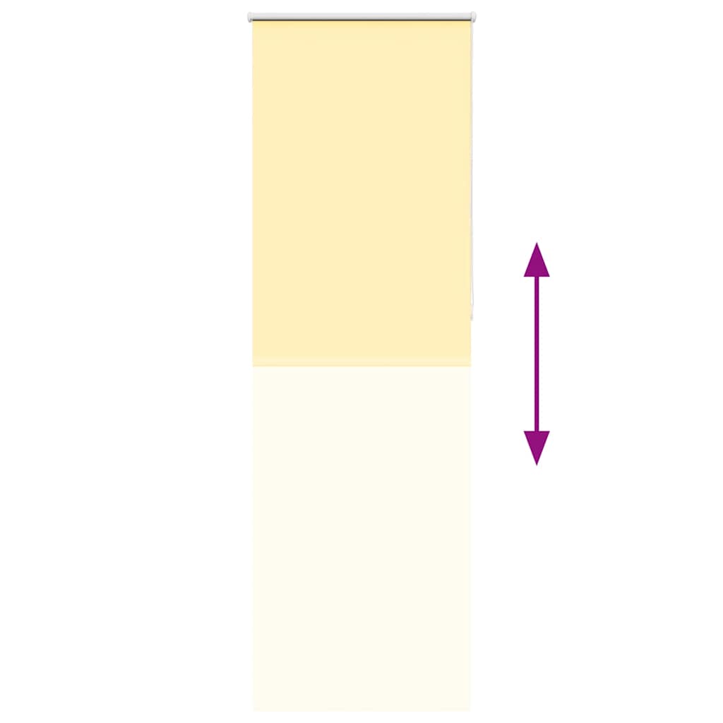 Roller Blind Blackout Yellow 65x210 cm Fabric Width 60.7 cm Polyester