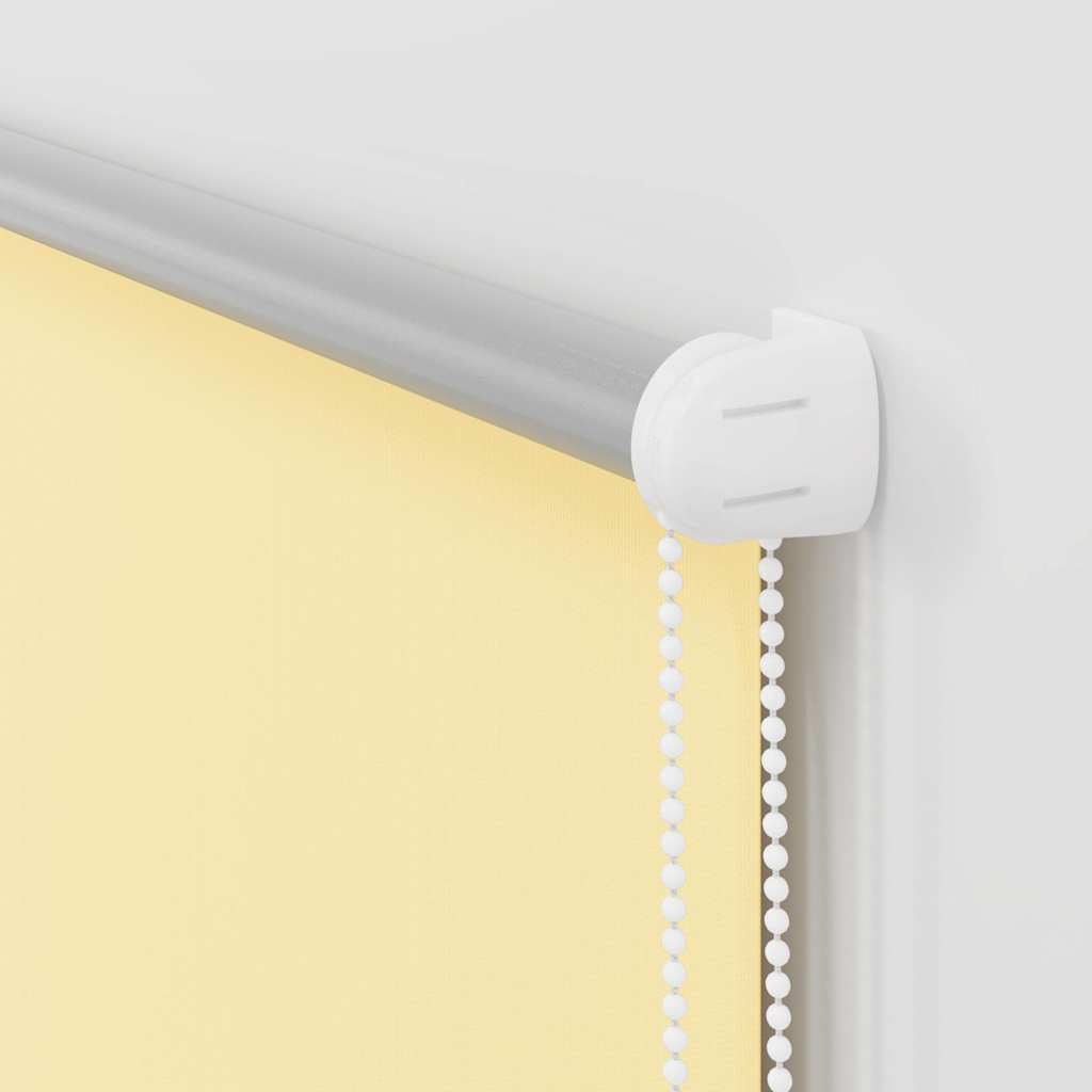 Roller Blind Blackout Yellow 95x210 cm Fabric Width 90.7 cm Polyester