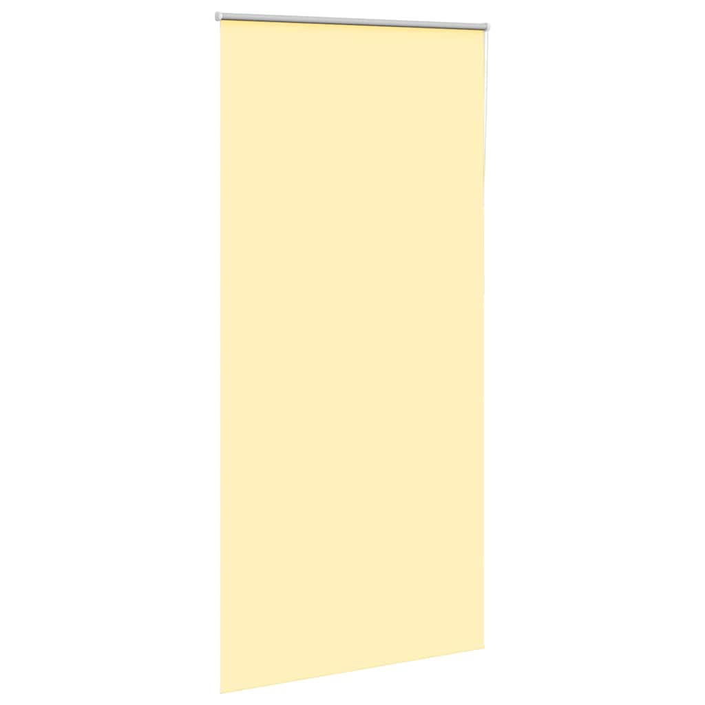 Roller Blind Blackout Yellow 95x210 cm Fabric Width 90.7 cm Polyester