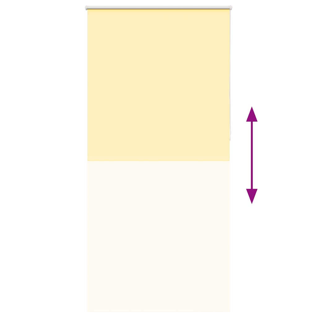 Roller Blind Blackout Yellow 95x210 cm Fabric Width 90.7 cm Polyester