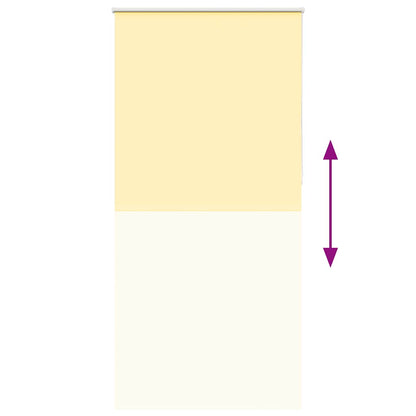Roller Blind Blackout Yellow 95x210 cm Fabric Width 90.7 cm Polyester