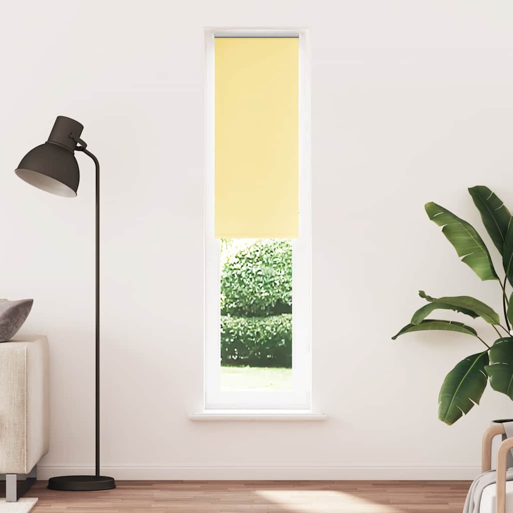 Roller Blind Blackout Yellow 40x230 cm Fabric Width 35.7 cm Polyester