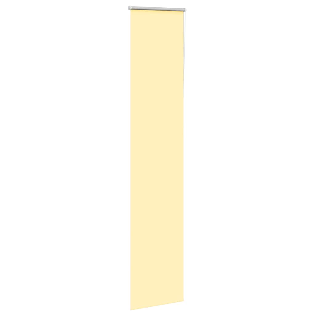 Roller Blind Blackout Yellow 40x230 cm Fabric Width 35.7 cm Polyester