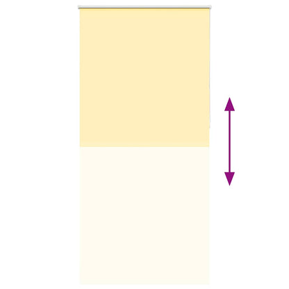 Roller Blind Blackout Yellow 90x230 cm Fabric Width 85.7 cm Polyester