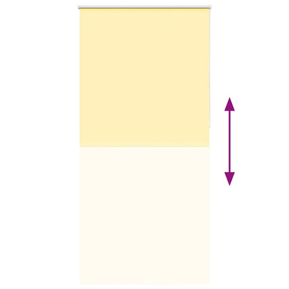 Roller Blind Blackout Yellow 105x230 cm Fabric Width 100.7 cm Polyester