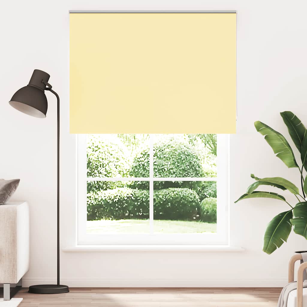 Roller Blind Blackout Yellow 145x230 cm Fabric Width 141.6 cm Polyester