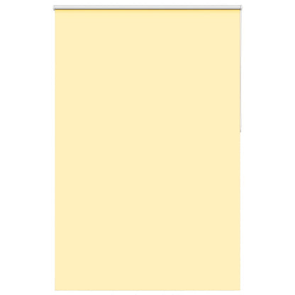 Roller Blind Blackout Yellow 150x230 cm Fabric Width 146.6 cm Polyester