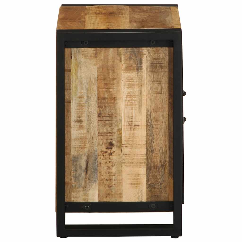 Bedside Cabinet 40x30x51 cm Solid Rough Wood Mango