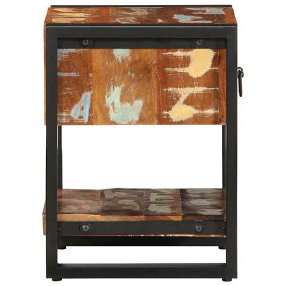 Bedside Cabinet Multicolour 35x34x45 cm Solid Wood Reclaimed