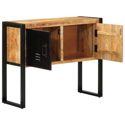 Console Cabinet 90x35x75 cm Solid Rough Wood Mango