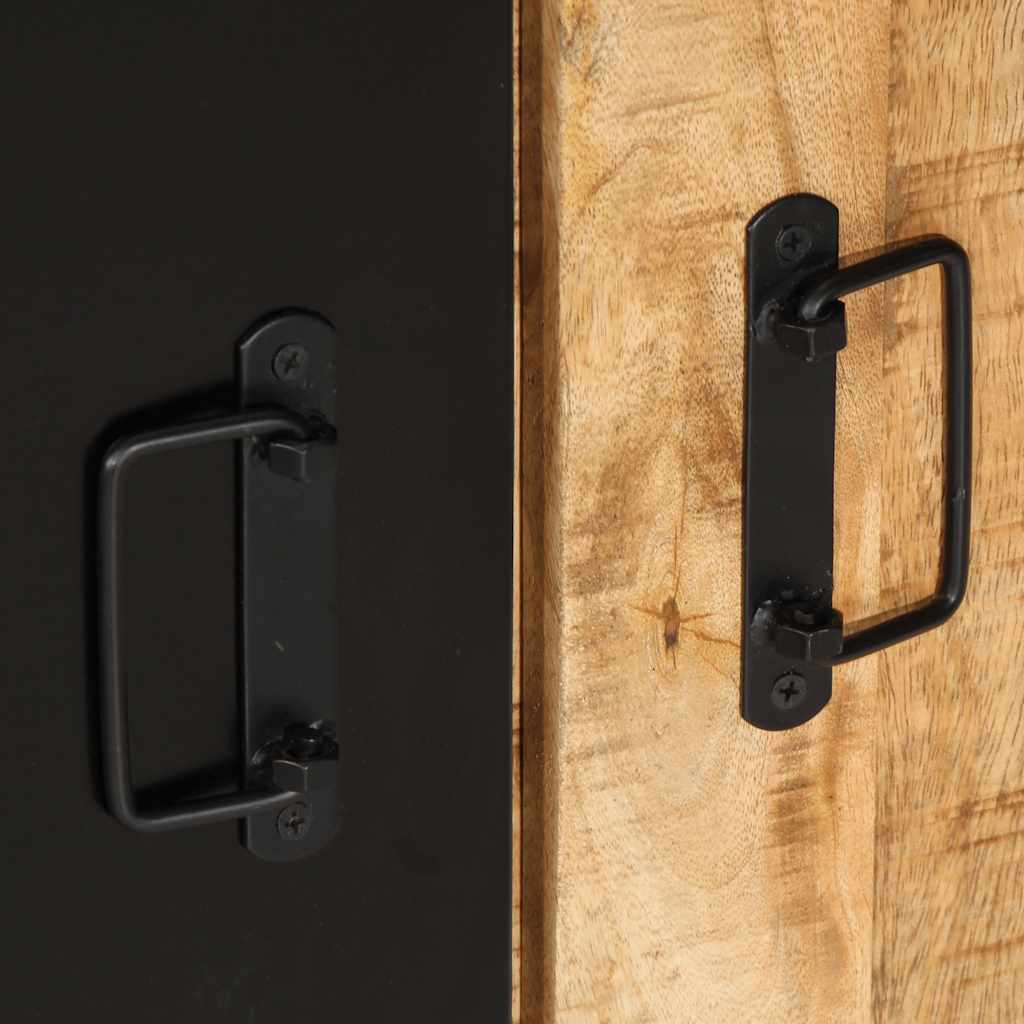 Console Cabinet 90x35x75 cm Solid Rough Wood Mango