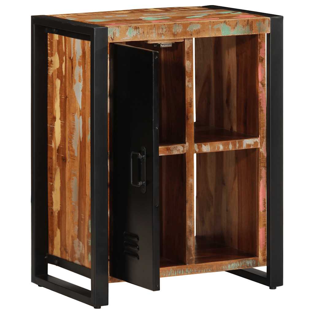 Sideboard Multicolour 55x35x70 cm Solid Wood Reclaimed