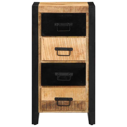 Drawer Cabinet 40x40x90 cm Solid Rough Wood Mango