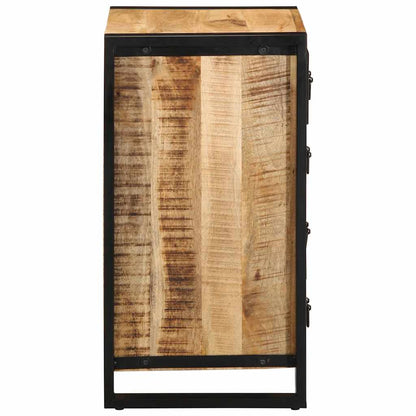Drawer Cabinet 40x40x90 cm Solid Rough Wood Mango