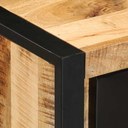 Drawer Cabinet 40x40x90 cm Solid Rough Wood Mango