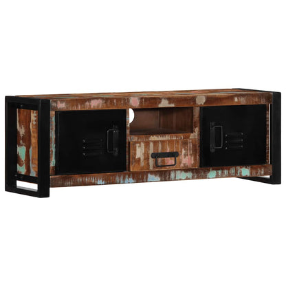 TV Cabinet 100x30x35 cm Solid Wood Reclaimed