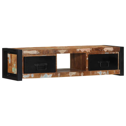 TV Cabinet 100x30x25 cm Solid Wood Reclaimed