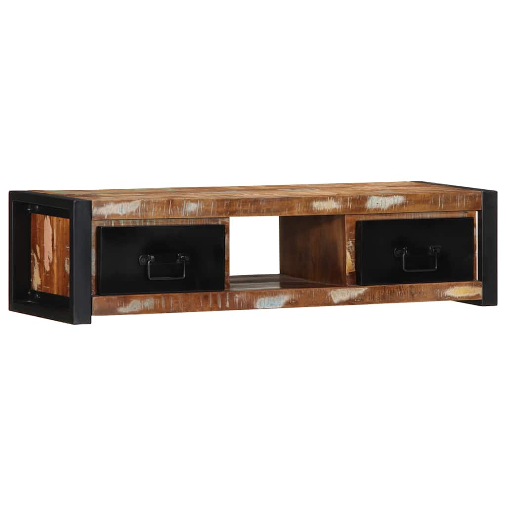 TV Cabinet 100x30x25 cm Solid Wood Reclaimed