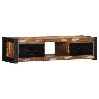TV Cabinet 100x30x25 cm Solid Wood Reclaimed
