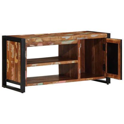 Shoe Bench Multicolour 100 x 40 x 50 cm Solid Reclaim wood