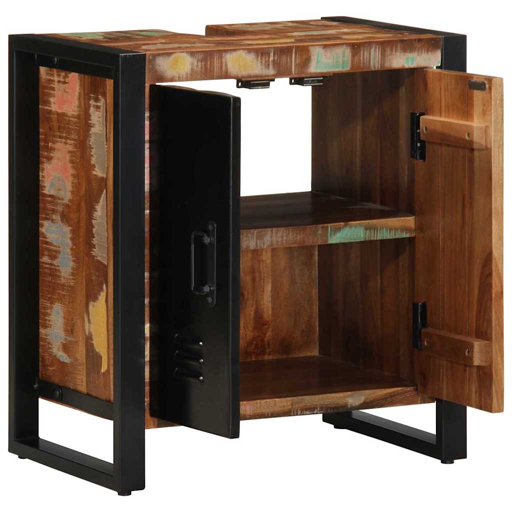 Bathroom Cabinet Brown 55 x 35 x 60 cm Solid Reclaim Wood