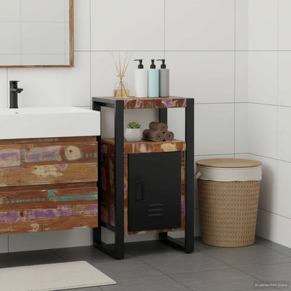 Bathroom Cabinet Brown 40 x 35 x 75 cm Solid Reclaim Wood