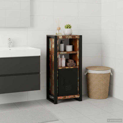 Bathroom Cabinet Brown 40 x 30 x 90 cm Solid Reclaim Wood