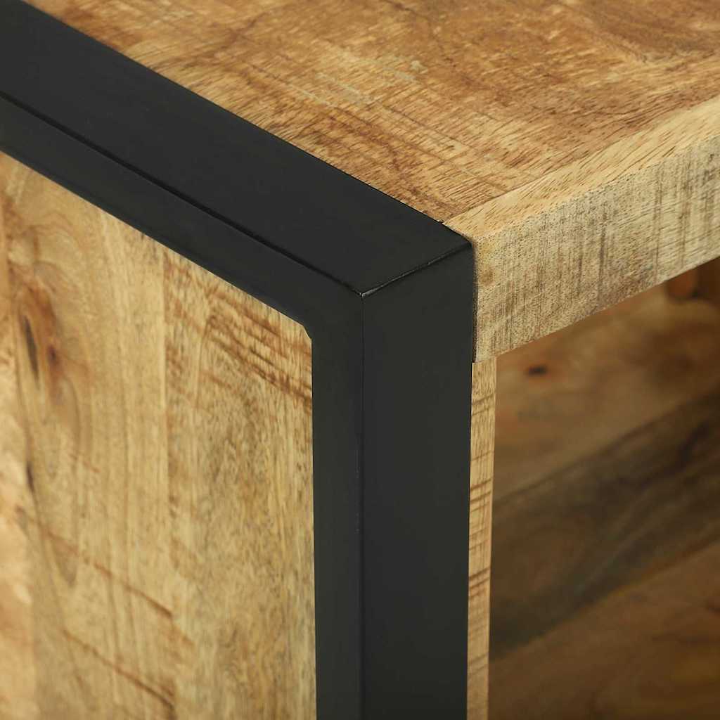 Wall Cube with Storage Brown 55 x 35 x 40 cm Solid Mango Wood