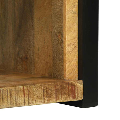Wall Cube with Storage Brown 55 x 35 x 40 cm Solid Mango Wood