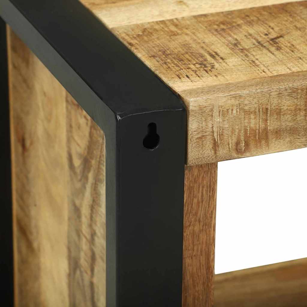 Wall Cube with Storage Brown 55 x 35 x 40 cm Solid Mango Wood