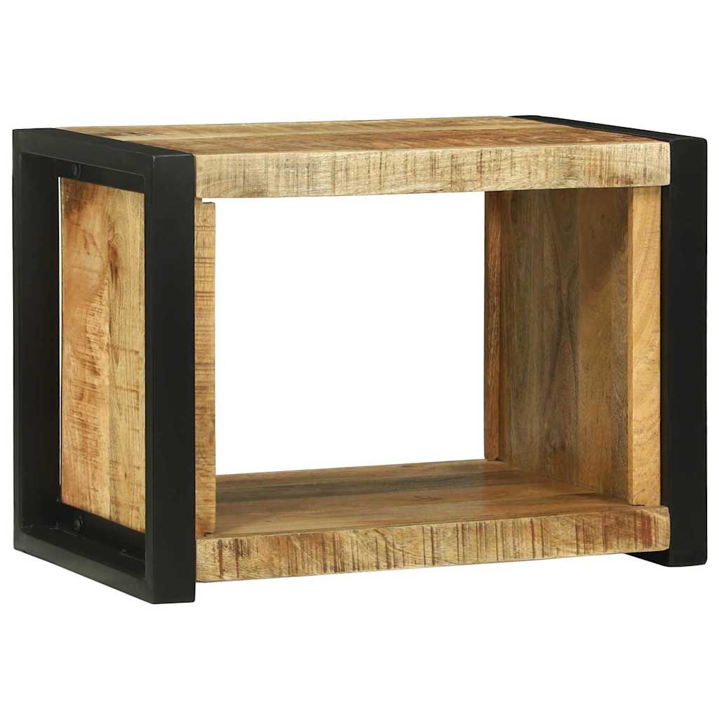 Wall Cube with Storage Brown 55 x 35 x 40 cm Solid Mango Wood