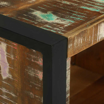 Wall Cube with Storage Brown 55 x 35 x 40 cm Solid Reclaim Wood