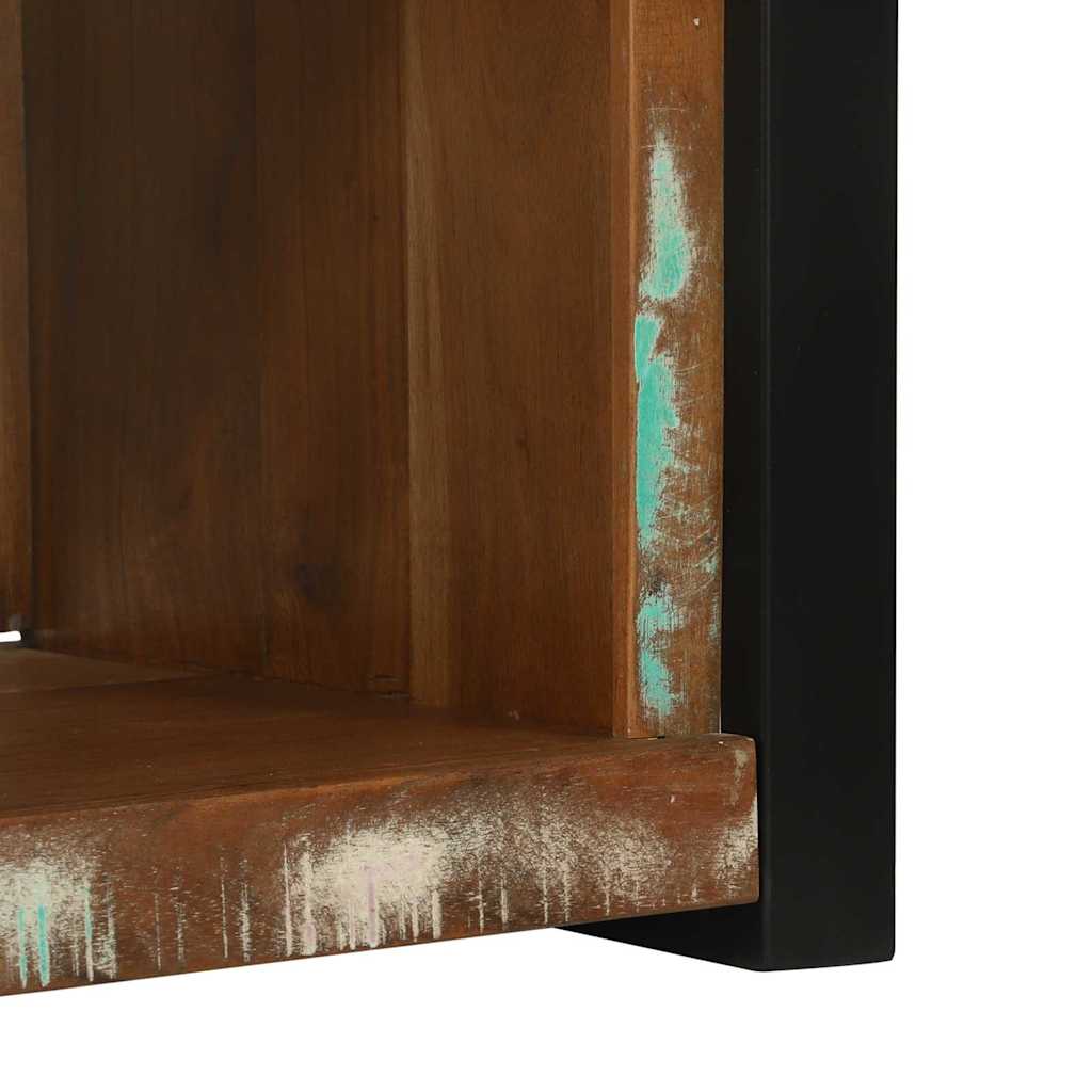 Wall Cube with Storage Brown 55 x 35 x 40 cm Solid Reclaim Wood