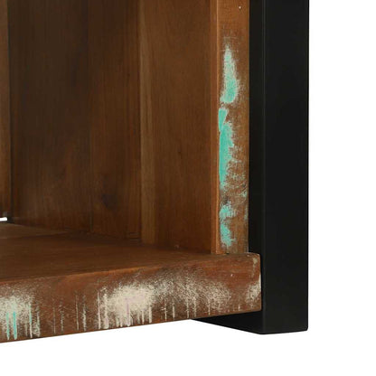 Wall Cube with Storage Brown 55 x 35 x 40 cm Solid Reclaim Wood