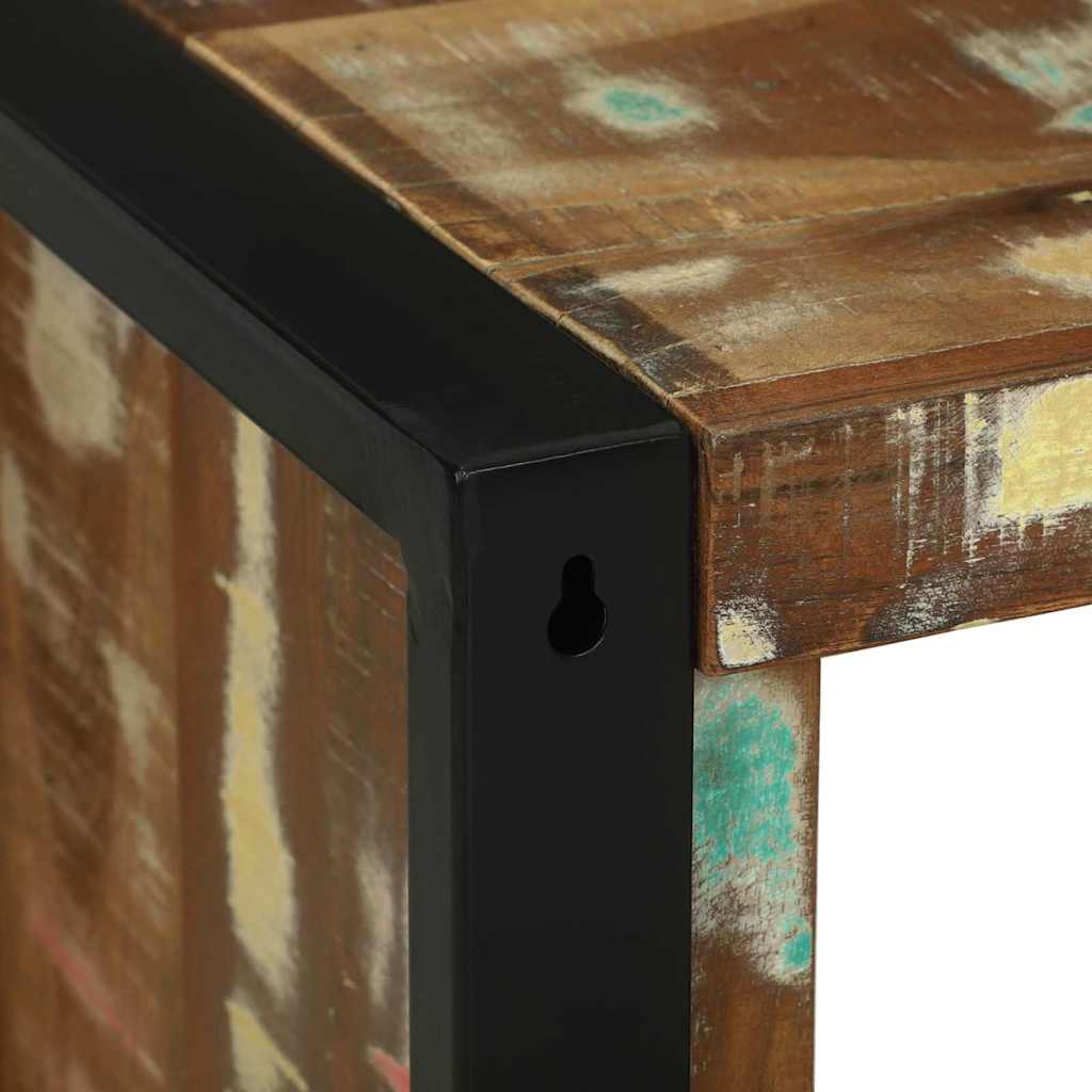 Wall Cube with Storage Brown 55 x 35 x 40 cm Solid Reclaim Wood