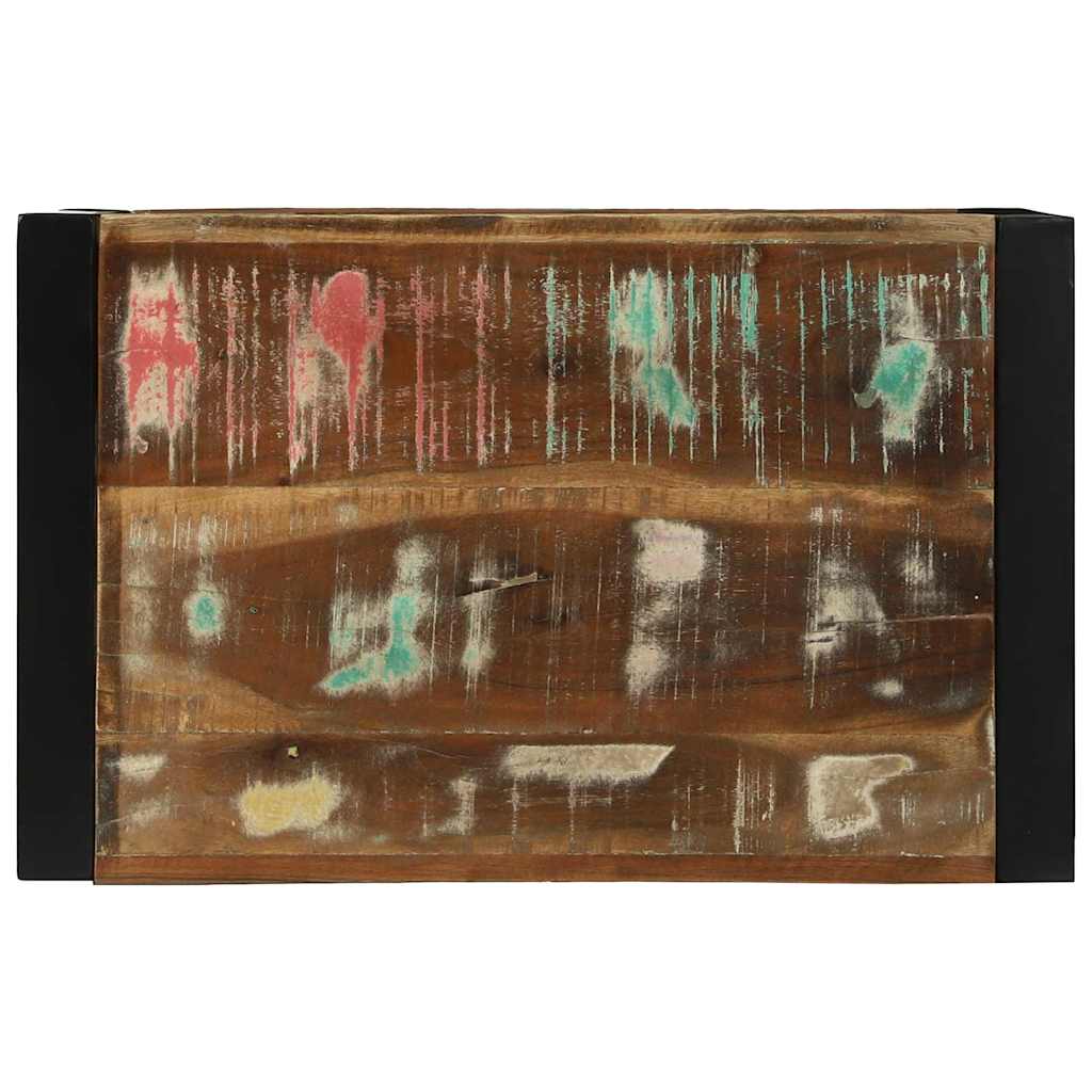 Wall Cube with Storage Brown 55 x 35 x 40 cm Solid Reclaim Wood