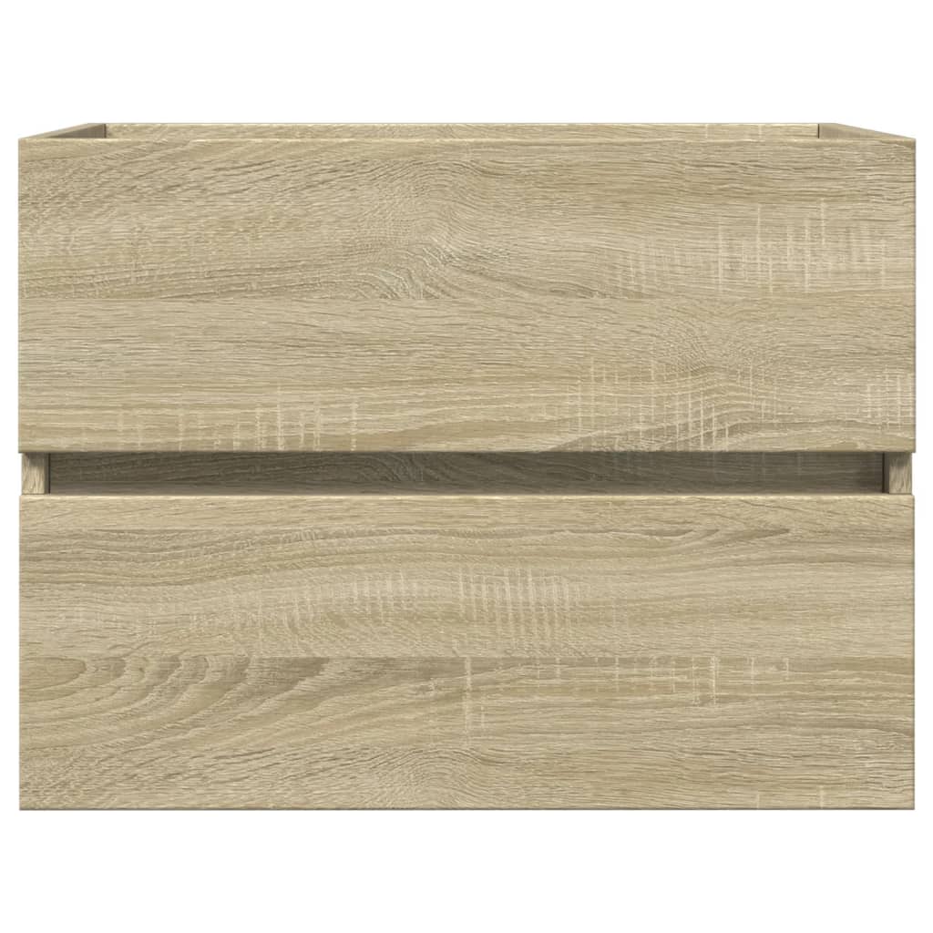 2 Piece Bathroom Furniture Set Ceramic and Engineered Wood