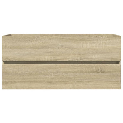 2 Piece Bathroom Furniture Set Ceramic and Engineered Wood