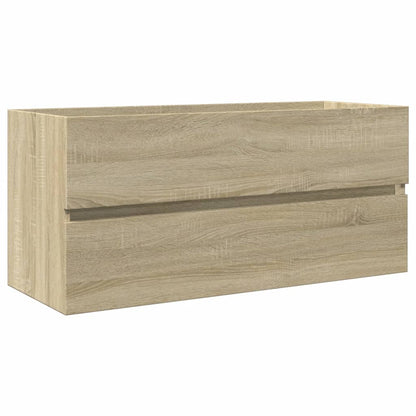 2 Piece Bathroom Furniture Set Ceramic and Engineered Wood