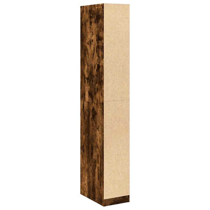 Wardrobe Smoked Oak 30x50x200 cm Engineered Wood