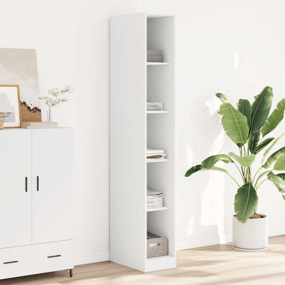 Wardrobe White 30x50x200 cm Engineered Wood