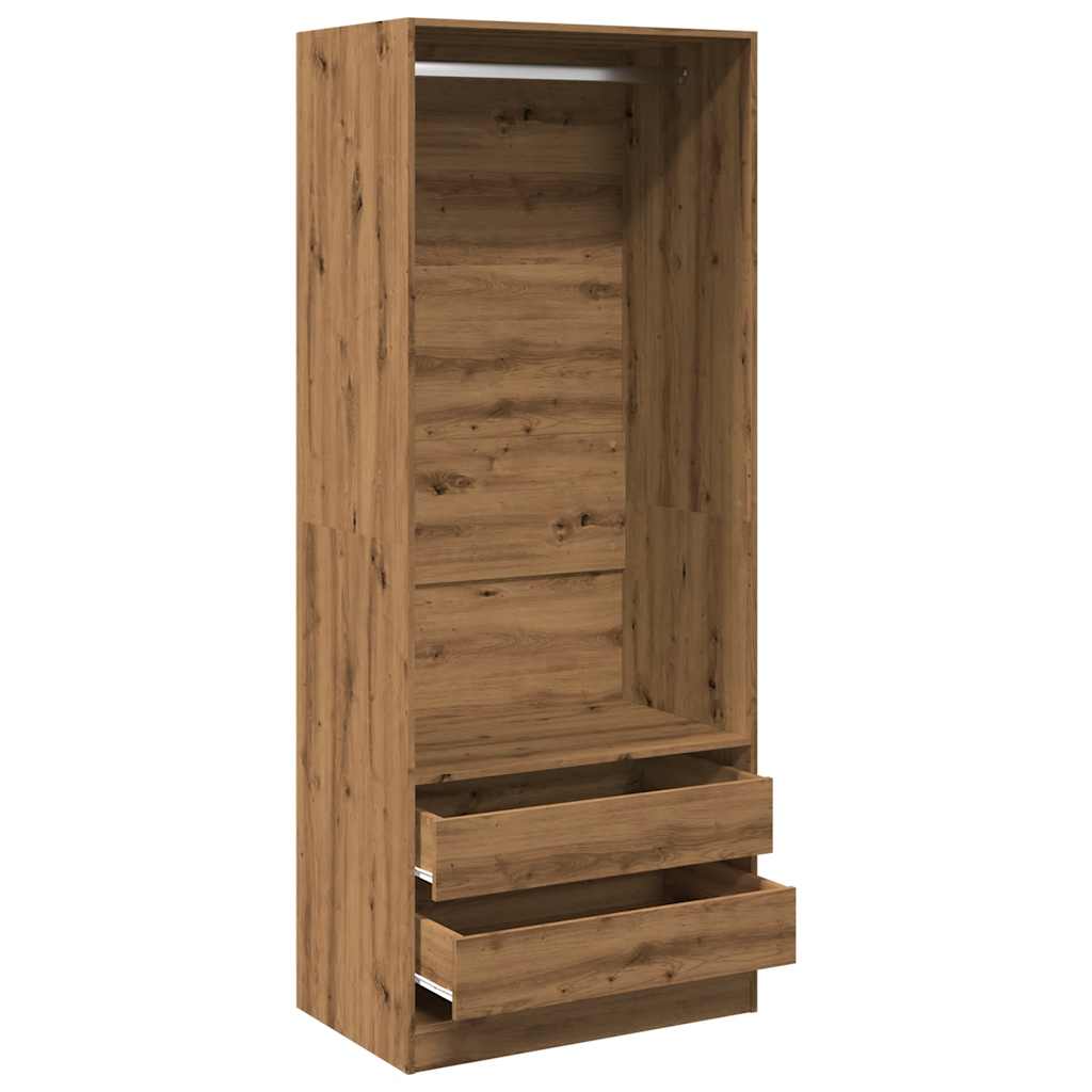 Wardrobe Artisian Oak 80x50x200 cm Engineered Wood