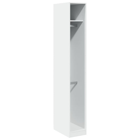 Wardrobe White 30x50x200 cm Engineered Wood