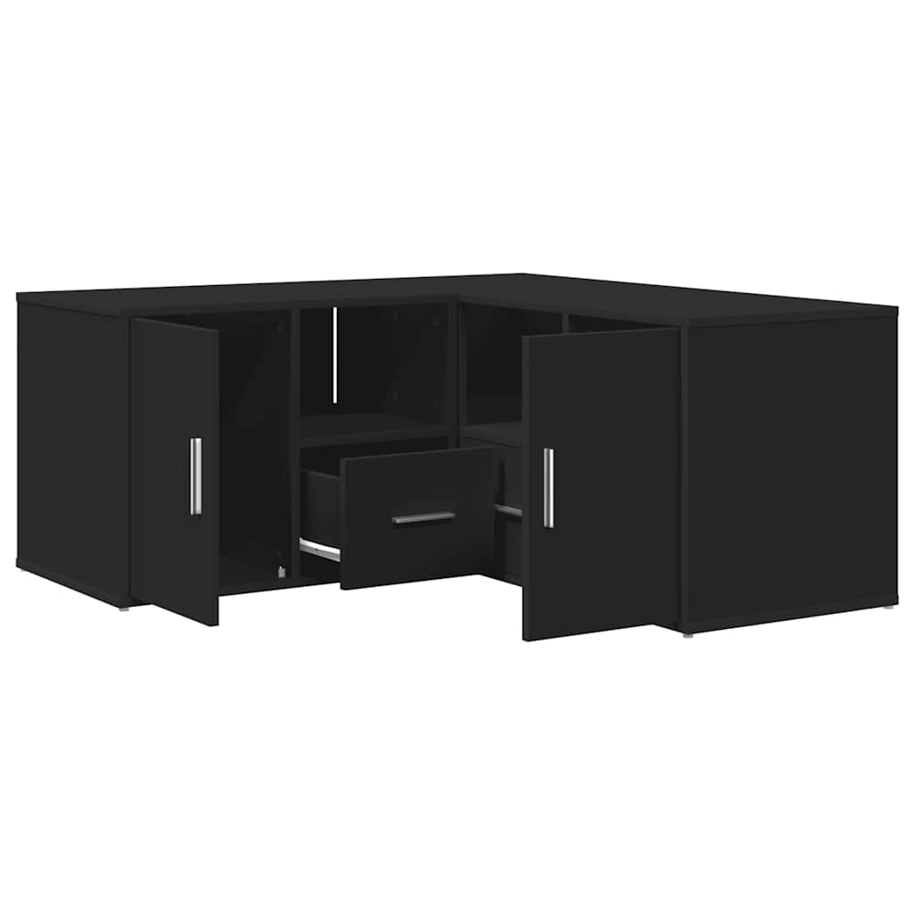 Corner Cabinet Black 160x40x45 cm Engineered Wood