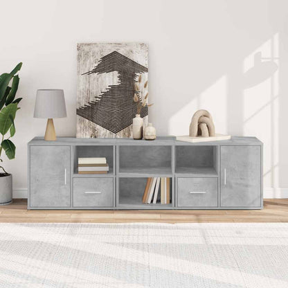 Corner Cabinet Concrete Grey 160x40x45 cm Engineered Wood