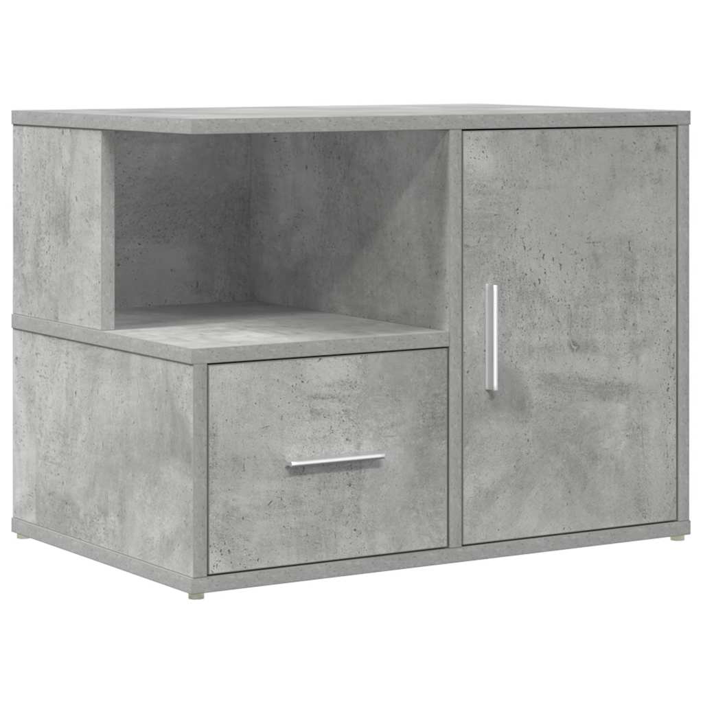 Corner Cabinet Concrete Grey 160x40x45 cm Engineered Wood