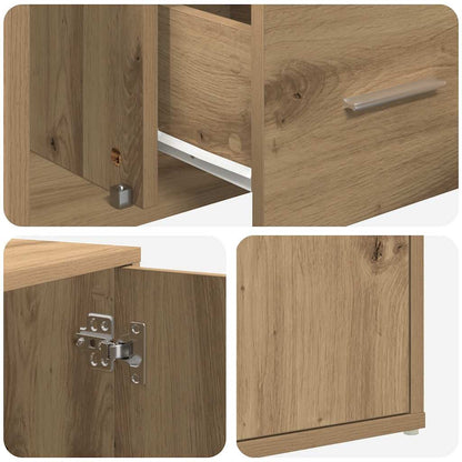 Corner Cabinet Artisian Oak 160x40x45 cm Engineered Wood