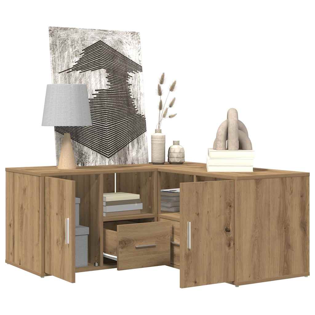 Corner Cabinet Artisian Oak 160x40x45 cm Engineered Wood