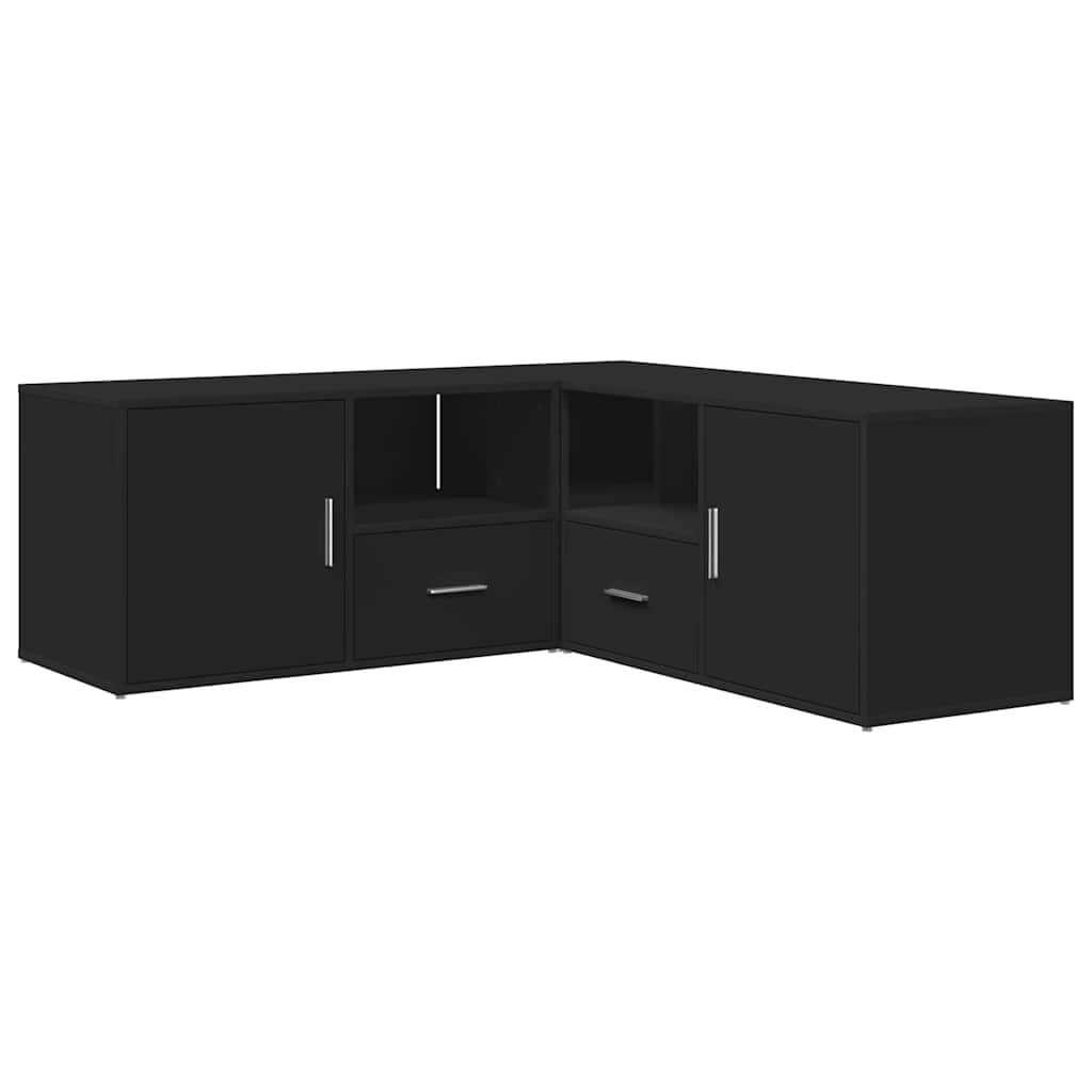 Corner Cabinet Black 200x40x45 cm Engineered Wood